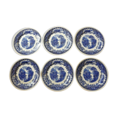 Set of 6 Dinner Plates Dutch Royal Sphinx Maastricht Cambridge Old England 3585