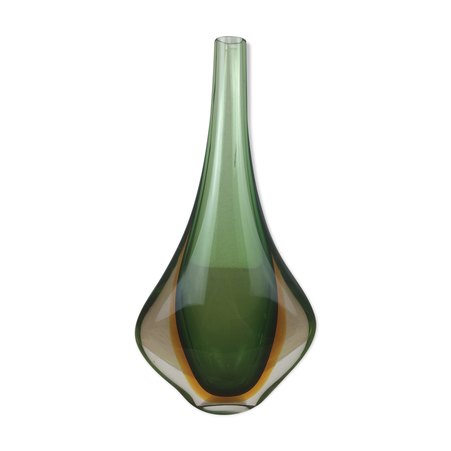 Scandinavian glass vase Nils Landberg for Orrefors