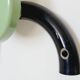 Coat rack with 3 hooks in black and green metal vintage Roger Feraud