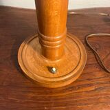 Solid wood table lamp base from the 60s
