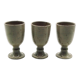 Set of three ceramic mazagrans