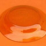 1980s Suite of 5 hollow plates Amber glass Pasari Indonesia PR-901