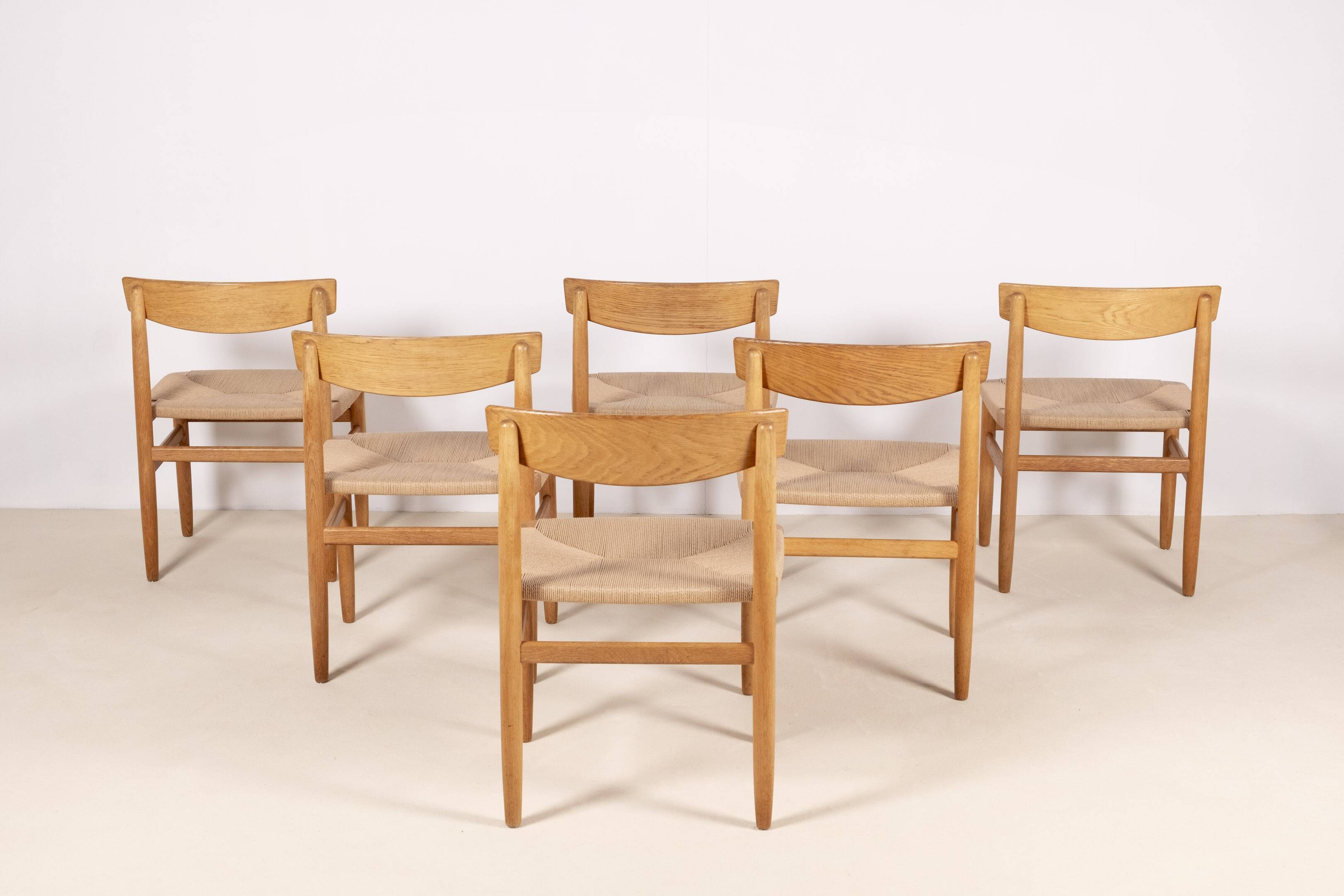 6x Børge Mogensen Øresund Dining Chairs in Oak