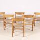 6x Børge Mogensen Øresund Dining Chairs in Oak