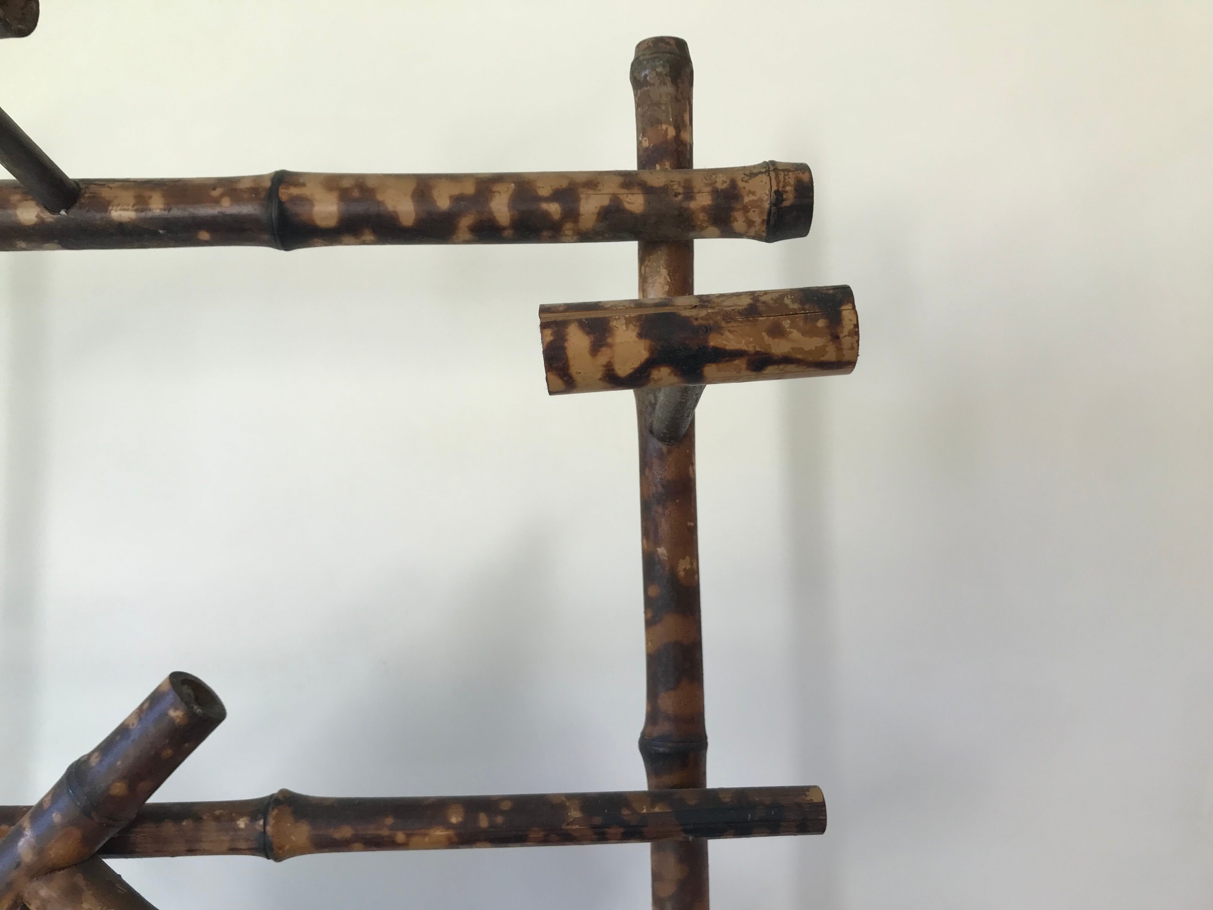 Bamboo coat rack cloakroom