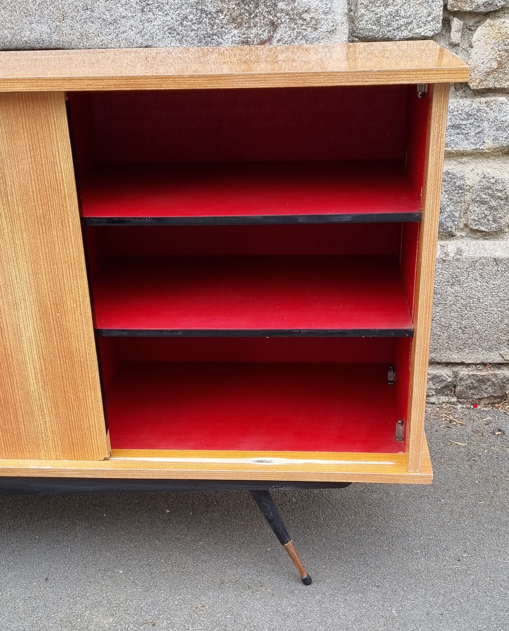 Low buffet in a formica rockabilly, vintage, 50s