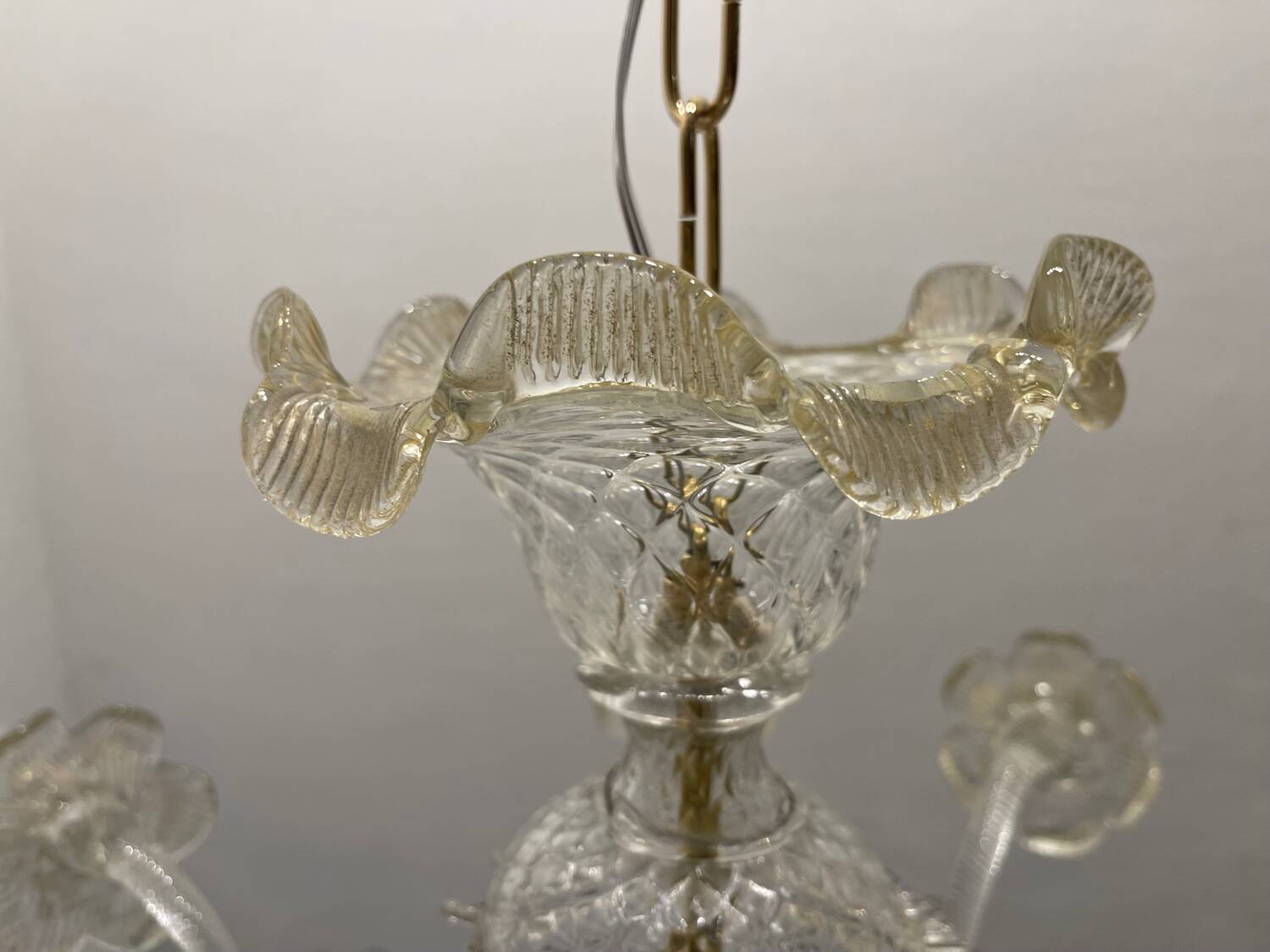 Venetian Murano Glass Chandelier 5 Lights