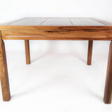 Coffee table in rosewood and with tiles of Danish design, 1960s