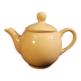 Yellow ceramic teapot