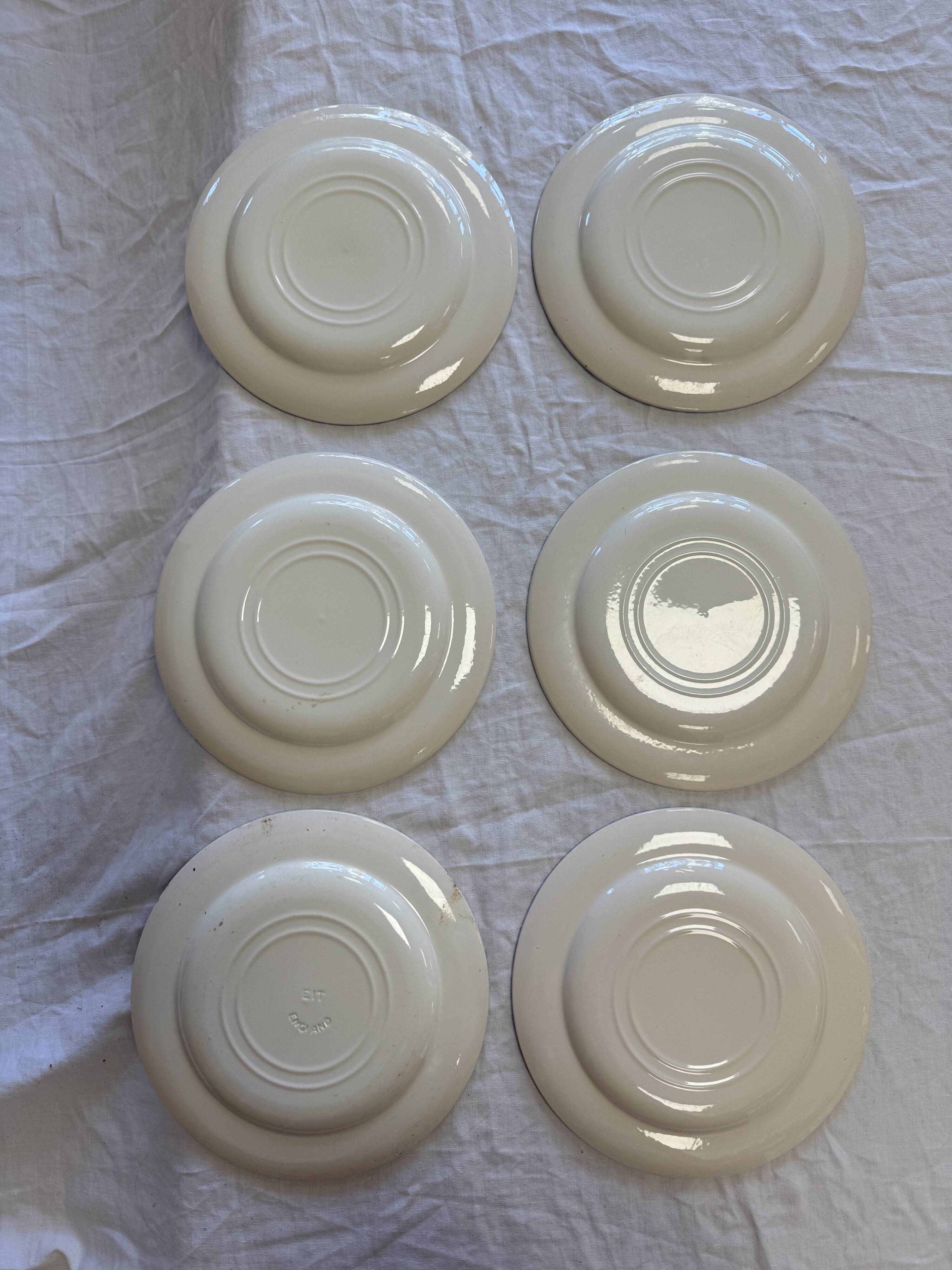 English dinner plates