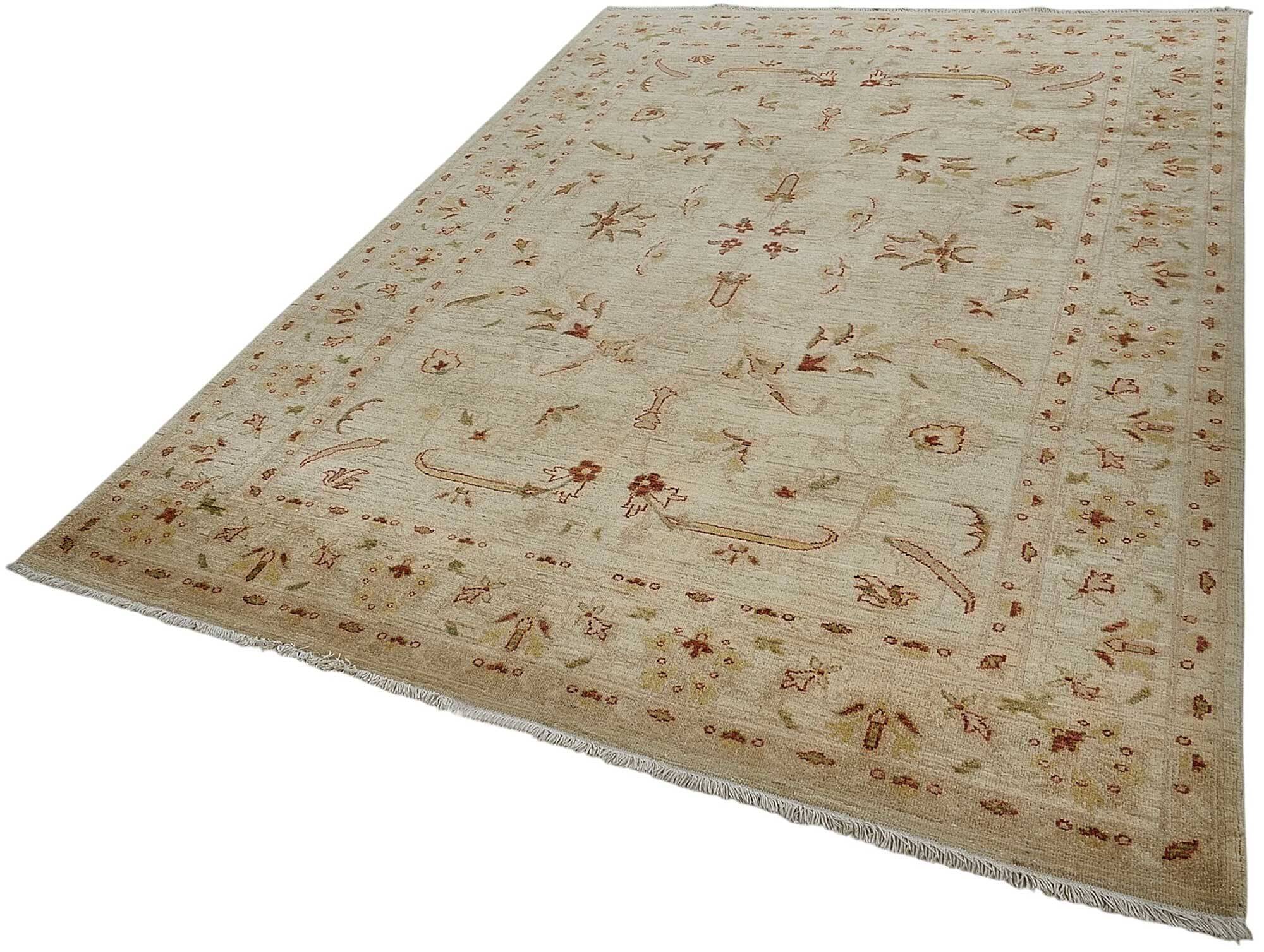 Turkish Handknotted Wool Oushak Rug 198 cm x 294 cm