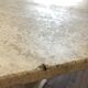 Travertine dining table