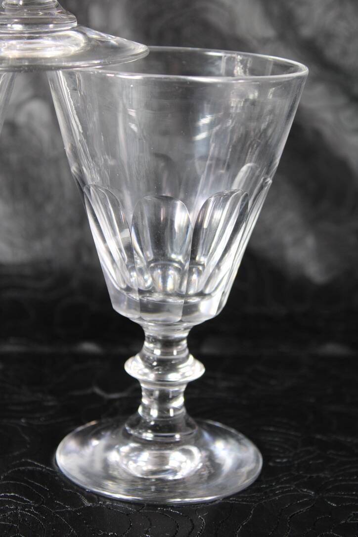 Baccarat / St Louis Caton crystal glasses early 20th France