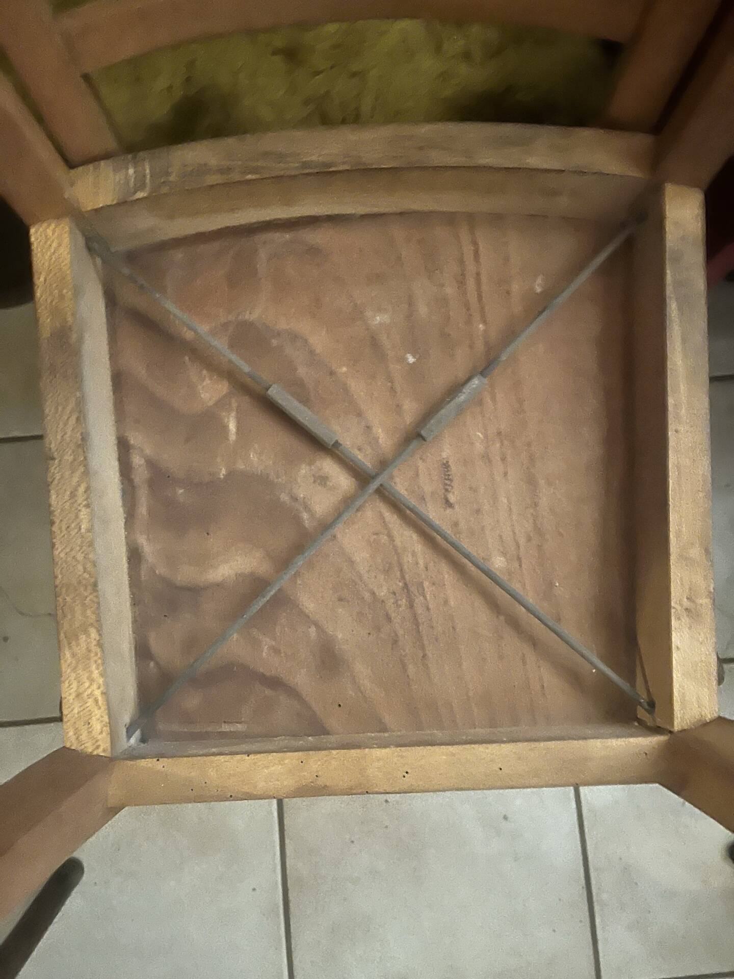 Set of 6 vintage wooden chairs — Monobloc licence assem