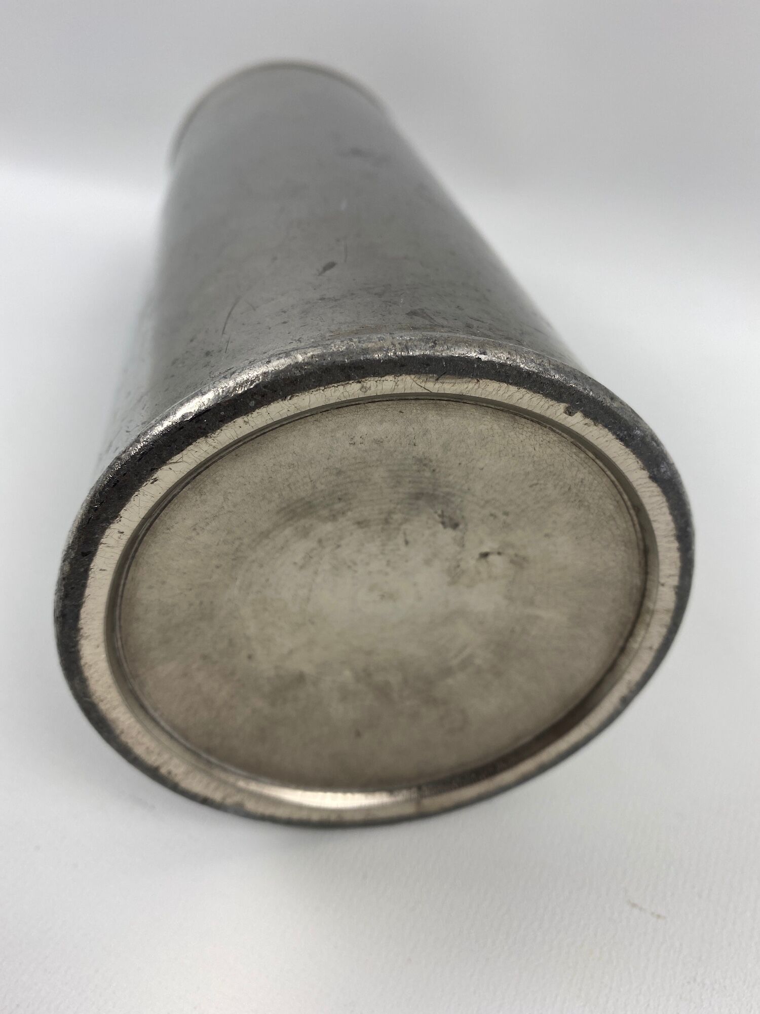 Old galvanized metal kettle