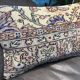 Housse de coussin neutre à motif floral 40x60cm