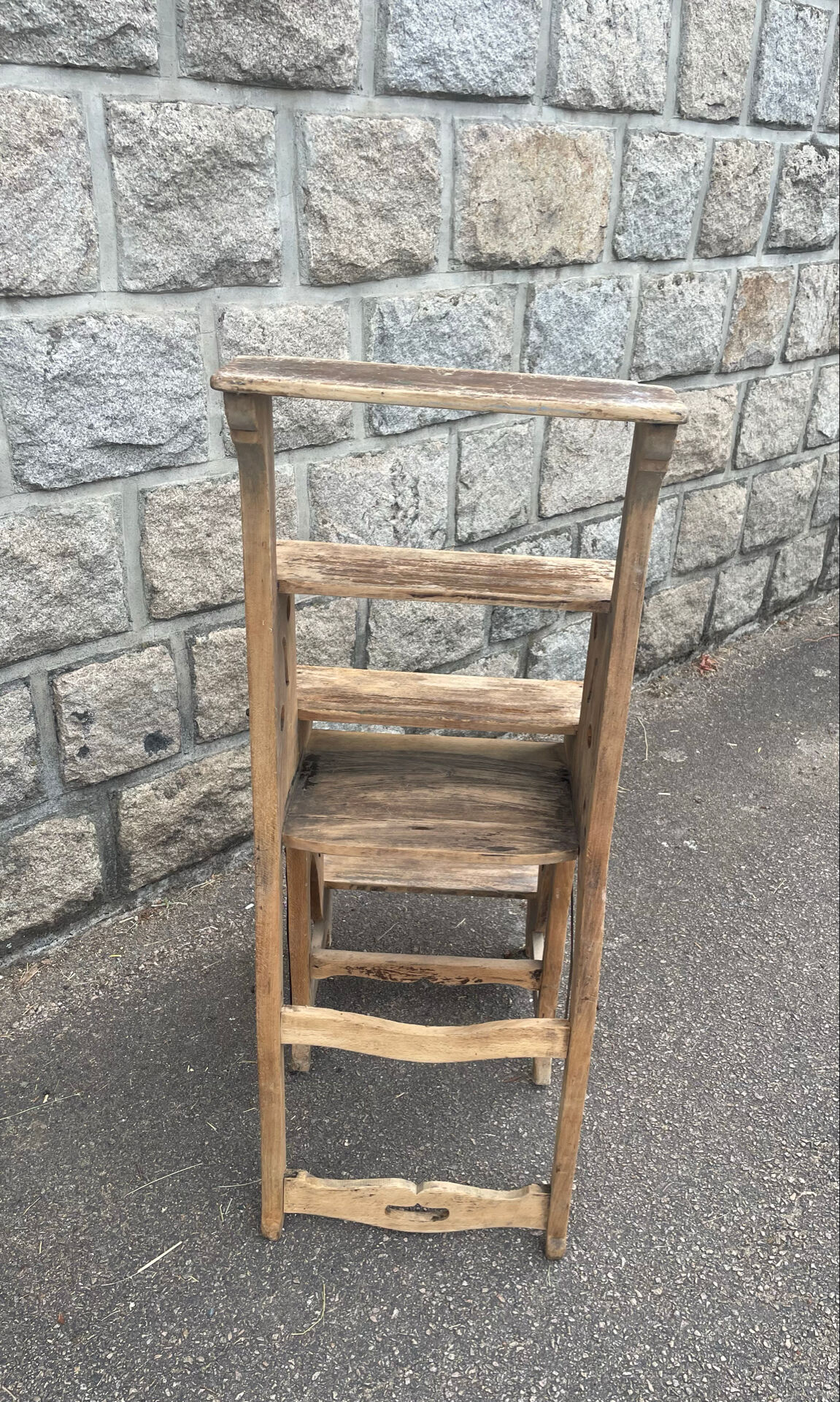 Antique wooden step stool