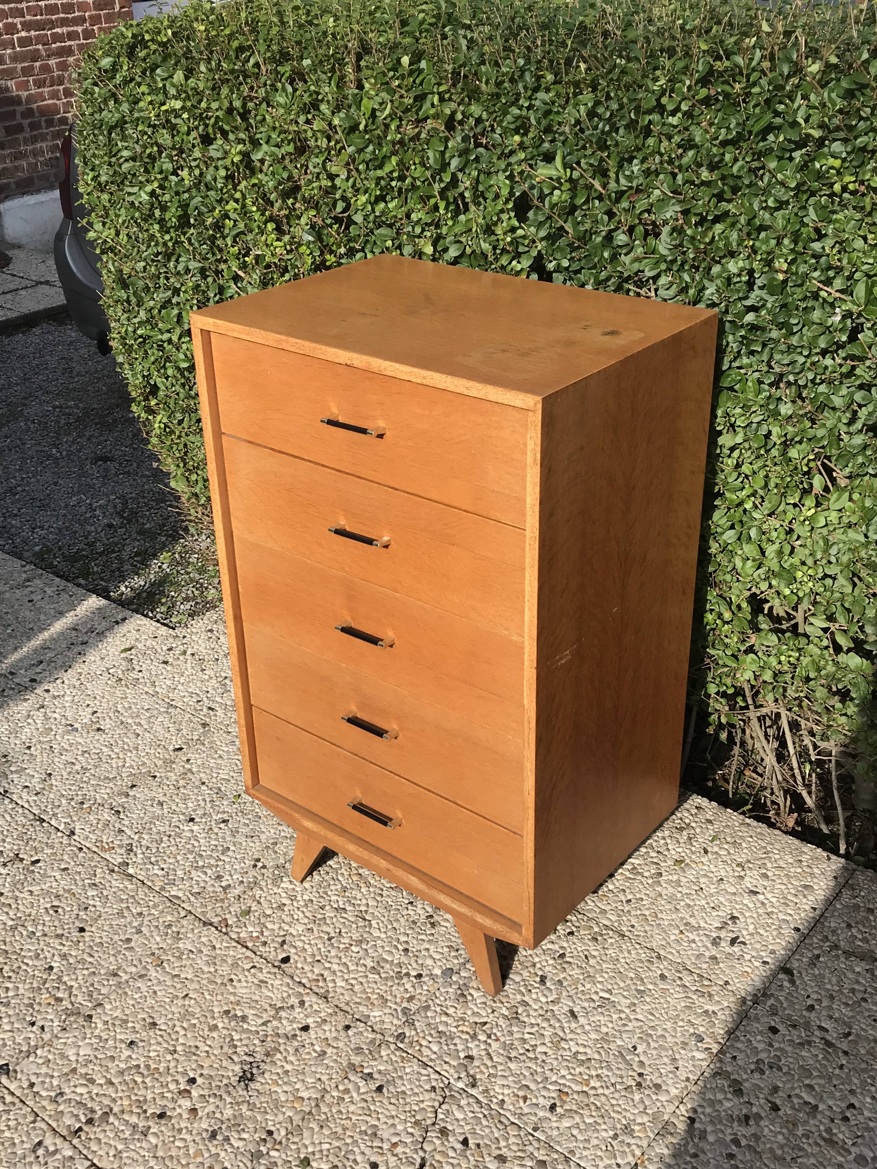 Commode vintage pieds compas