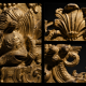 Fronton de miroir doré d’époque Régence (XVIIIème siècle)