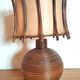 Rattan and wicker lamp design 50s 60s