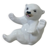 Porcelain polar bear cub