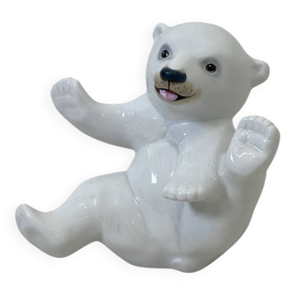 Porcelain polar bear cub