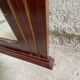 Large mirror of vintage art deco wooden fireplace 119 cm / 93 cm