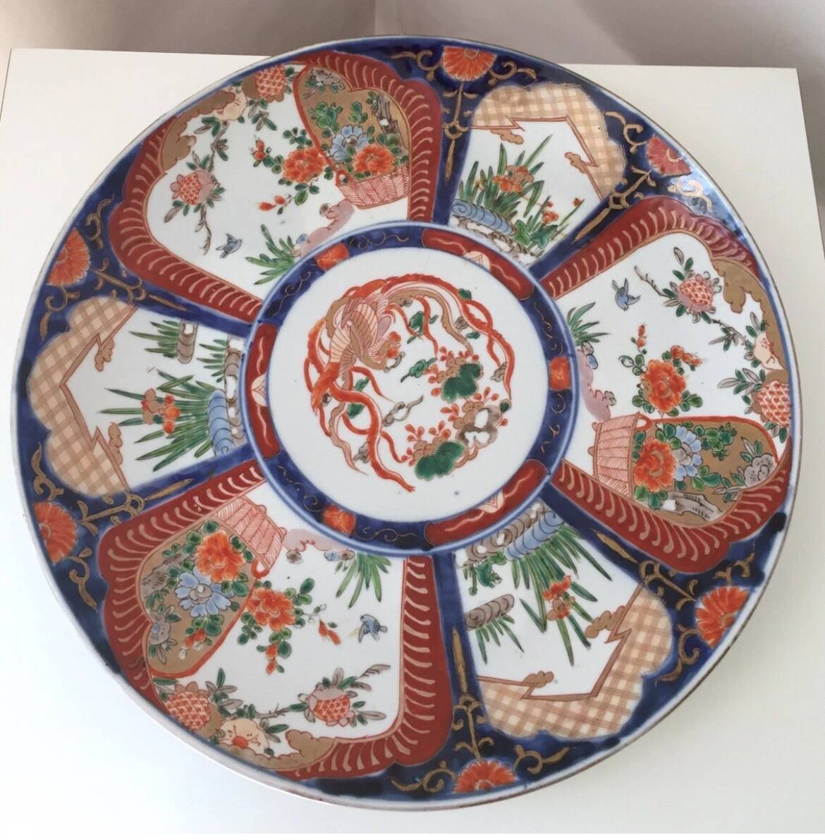 Ancient Japanese large dish Imari
