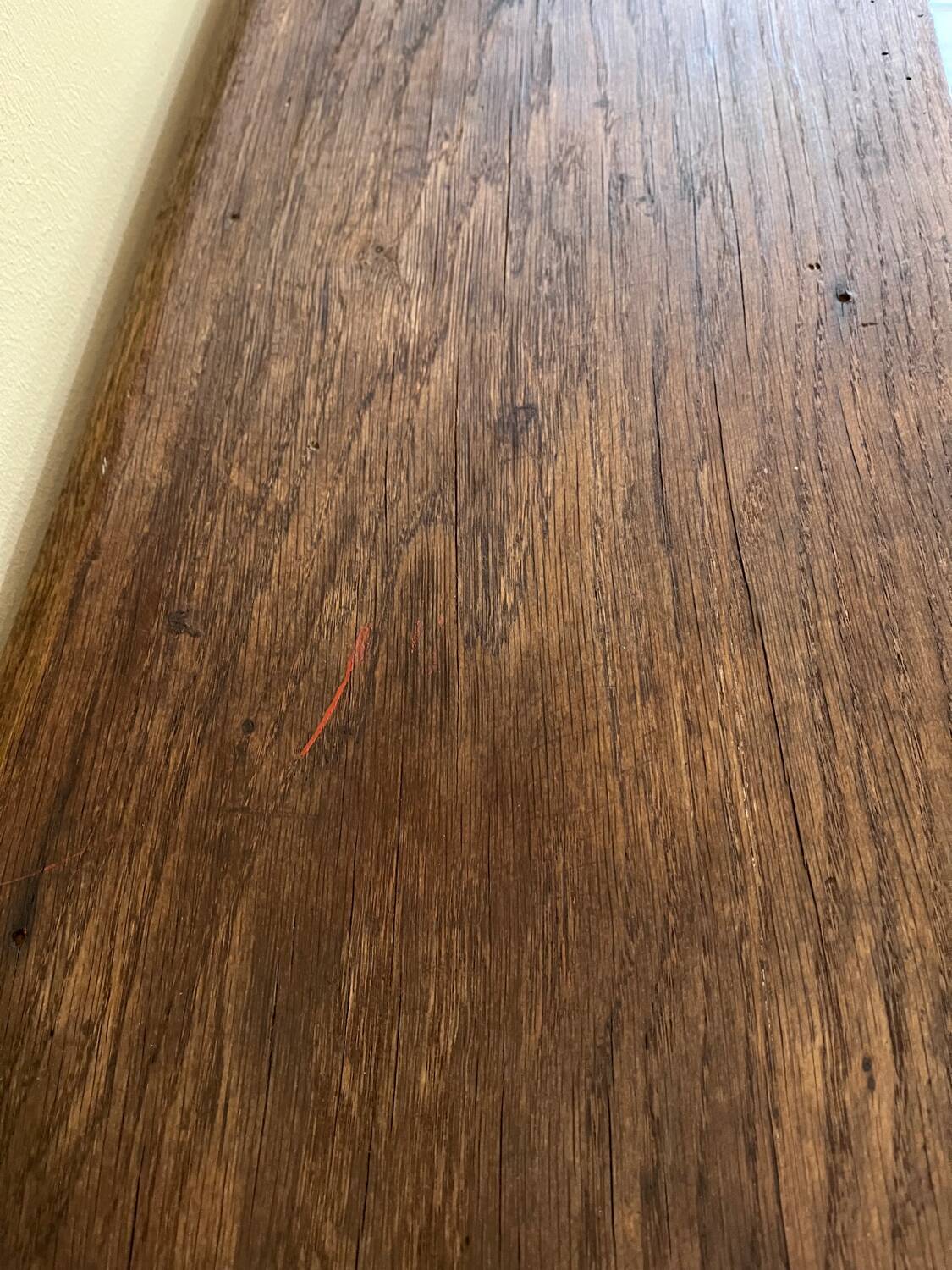 Antique wooden fireplace mantel