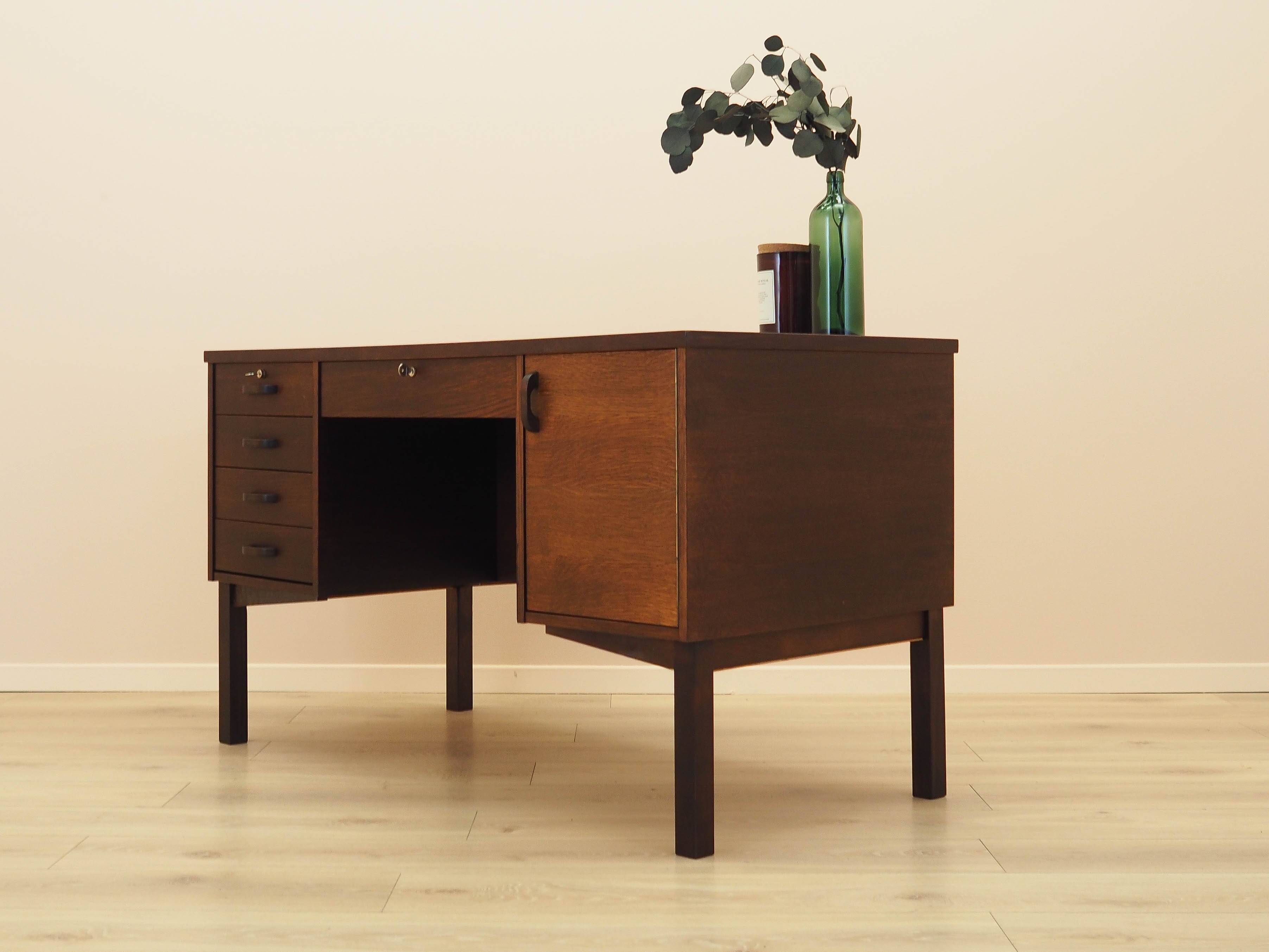 Oak desk, Danish design, 1970s, made in Denmark