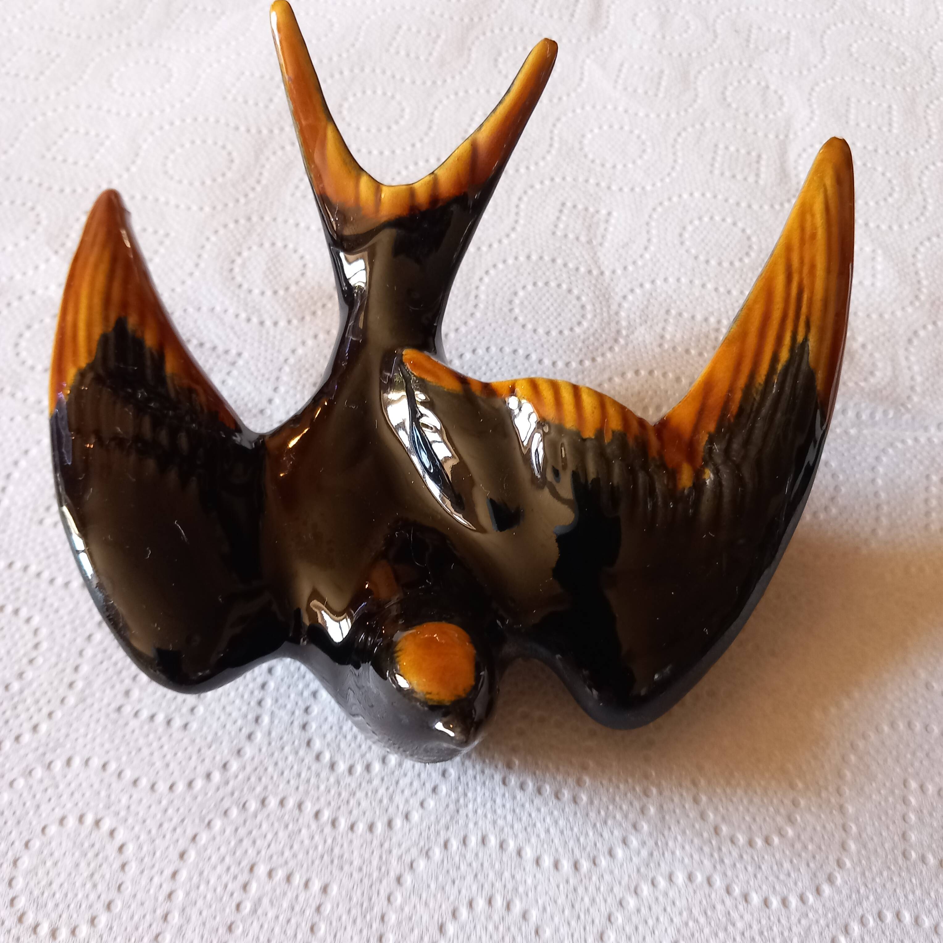Vintage ceramic swallow wall decoration