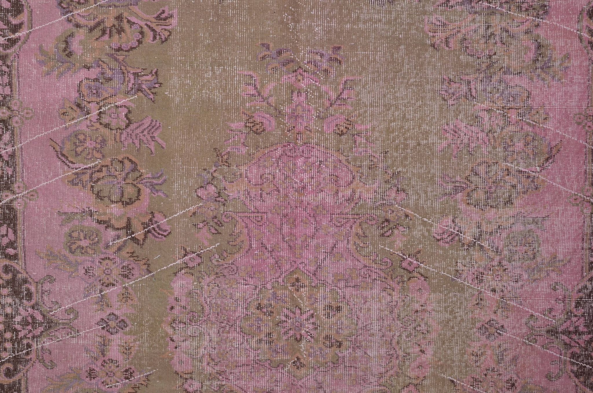 Tapis turc Oushak rose