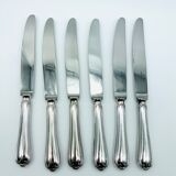 Ercuis 6 spoons dessert model sully silver metal