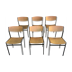 Ensemble de 6 chaises conçu par le designer Gijs van der sluis.