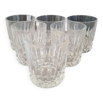 Crystal whiskey glasses from Arques Tuileries Vilandry
