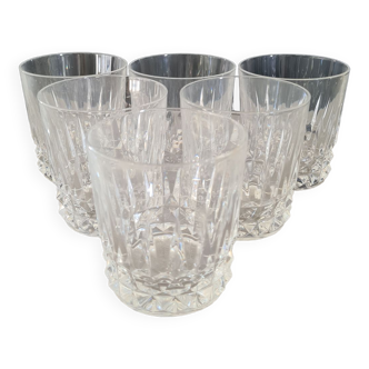 Verres à whisky cristal d'Arques Tuileries Vilandry