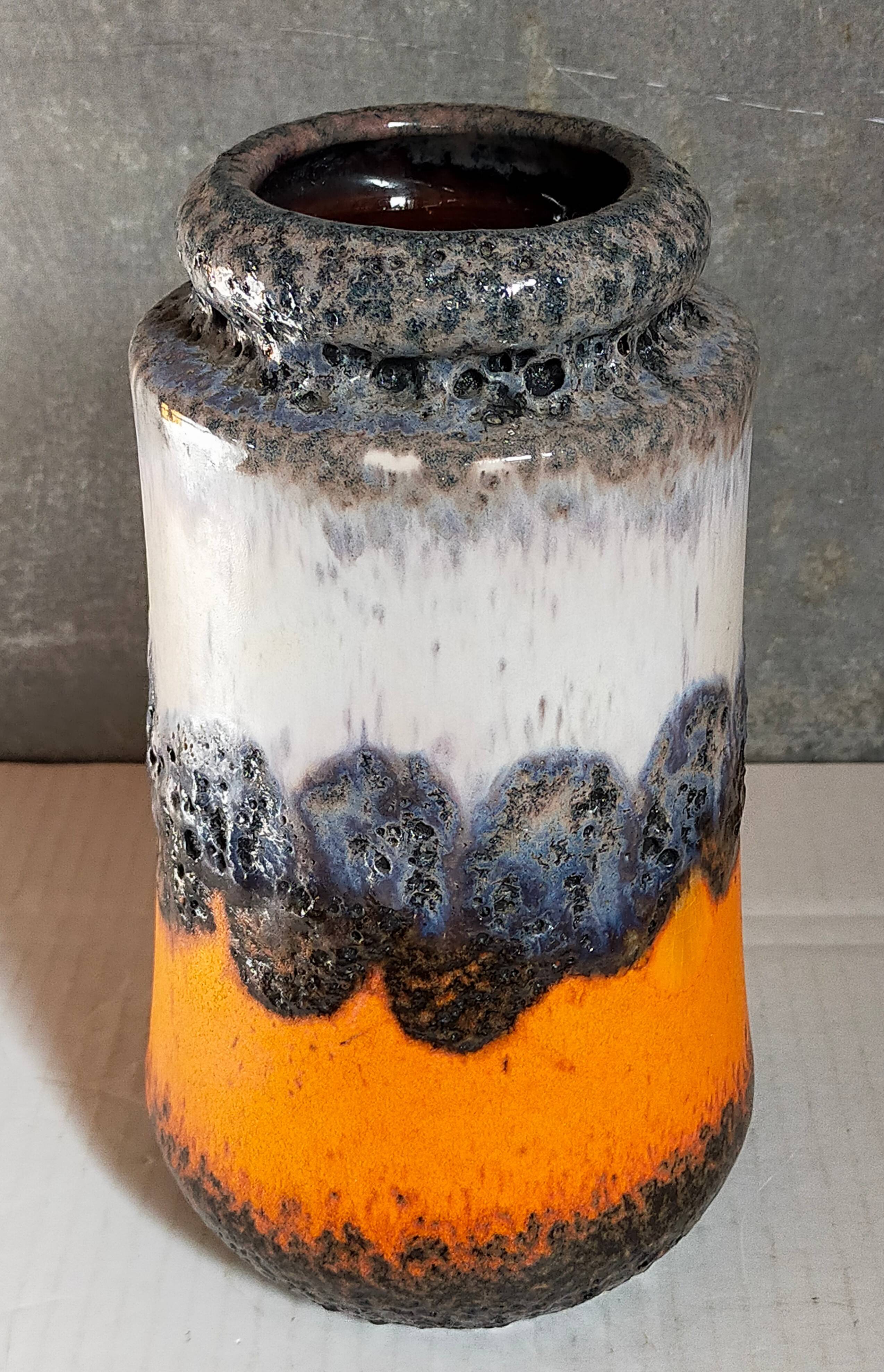 FAT LAVA vintage gray foam ceramic vase