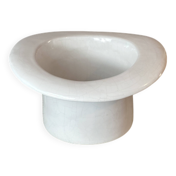 Cache-pot en forme de chapeau en céramique
