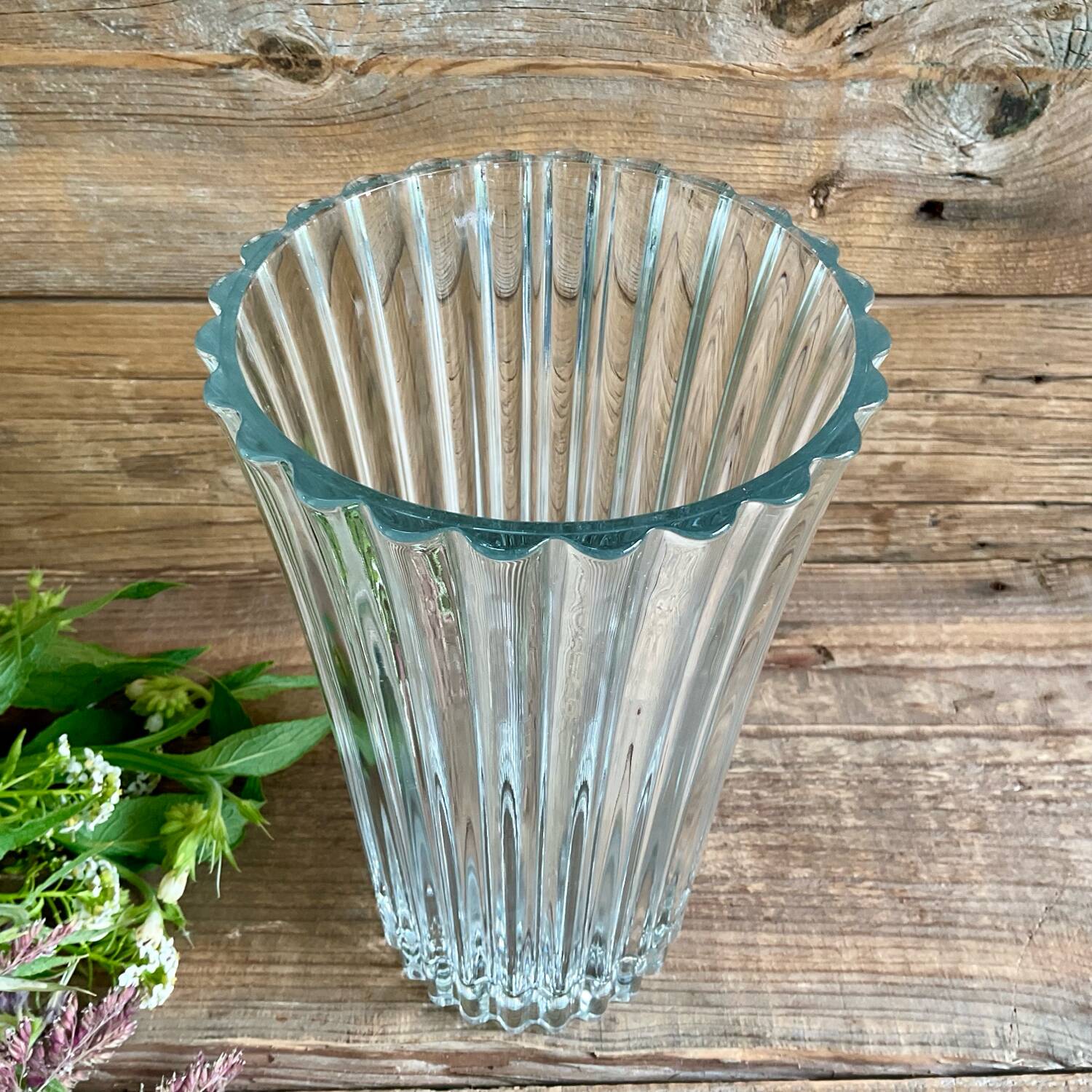 Large glass vase France