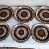 Plates Sarreguemines model "hawaii"