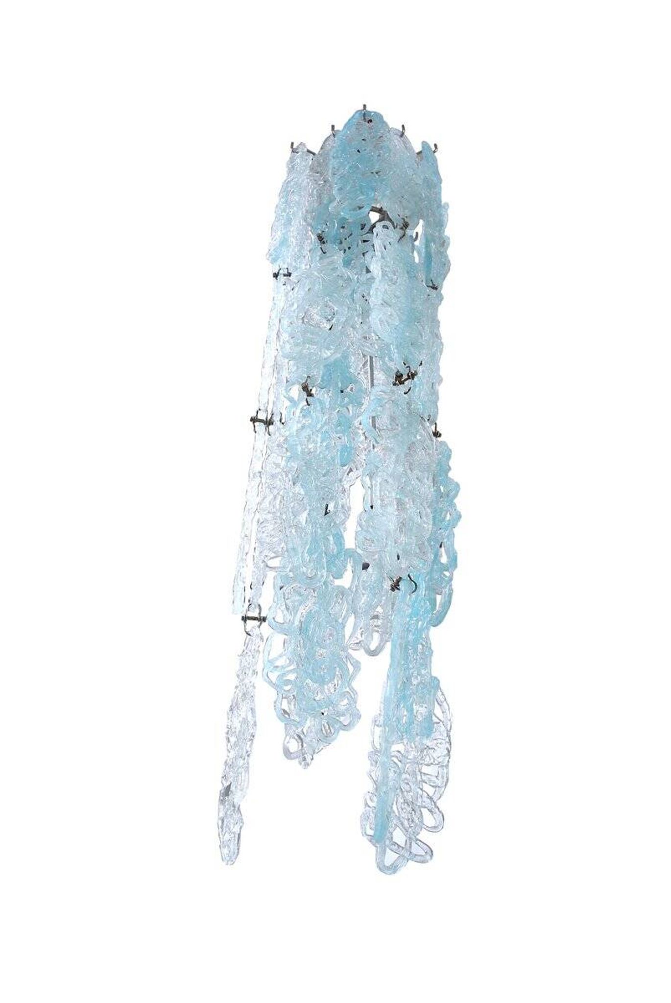 Mid-Century Spider Pendant Lamp in Vistosi Crystal, 1950s