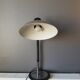 Large vintage chrome table lamp Aluminor - Rare XXL format - 70s