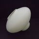 Large French Vintage Retro White Opaque Glass Pendant Ceiling Light Shade