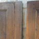 Paire de portes d'armoire ancienne en bois