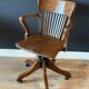Classic oak office chair