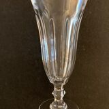 11 crystal champagne flutes, old and blown
