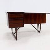 Rosewood Boomerang Desk by Peter Løvig Nielsen for Hedensted Møbelfabrik Denmark 1950s
