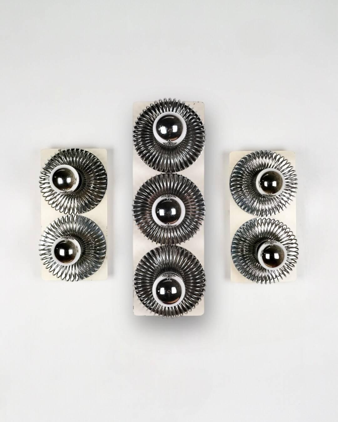 Grande applique à ressorts, Philippe Rogier pour Oxar, France, 1970s