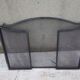 Fire firewall with 2 mesh shutters with 2 balls H 43 cm