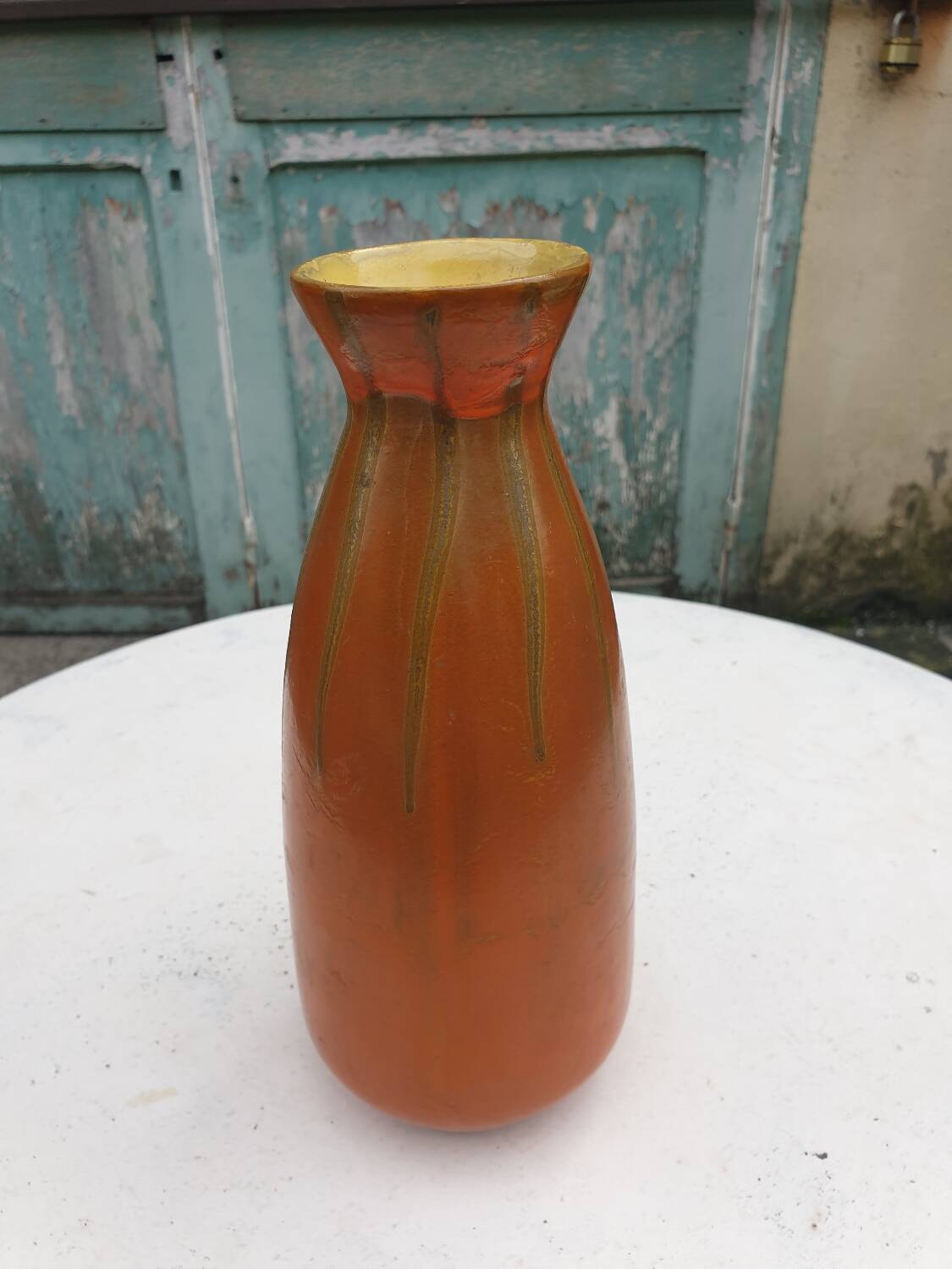 Vintage ceramic vase Hungary 1950s 1960s